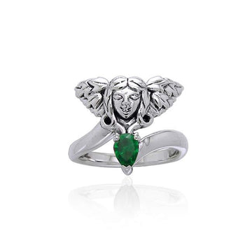 Guardian Angel Sterling Silver Gemstone Ring TRI988 - Jewelry